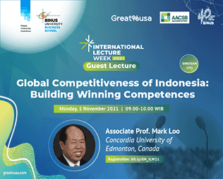 Global Competitiveness of Indonesia : Building Winning Competences